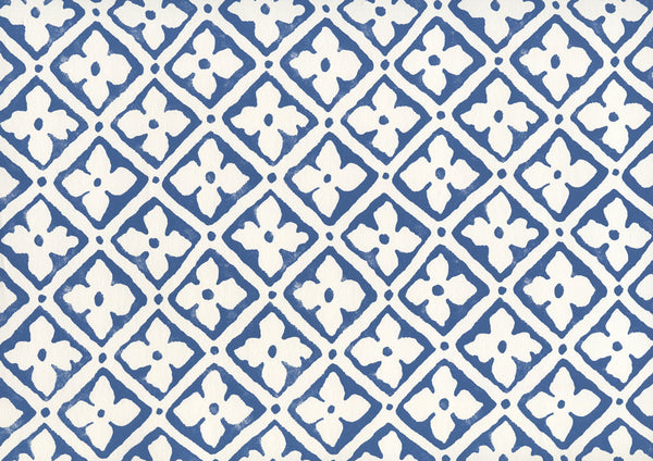 Puccini New Navy on Almost White Screen Printed | China Seas