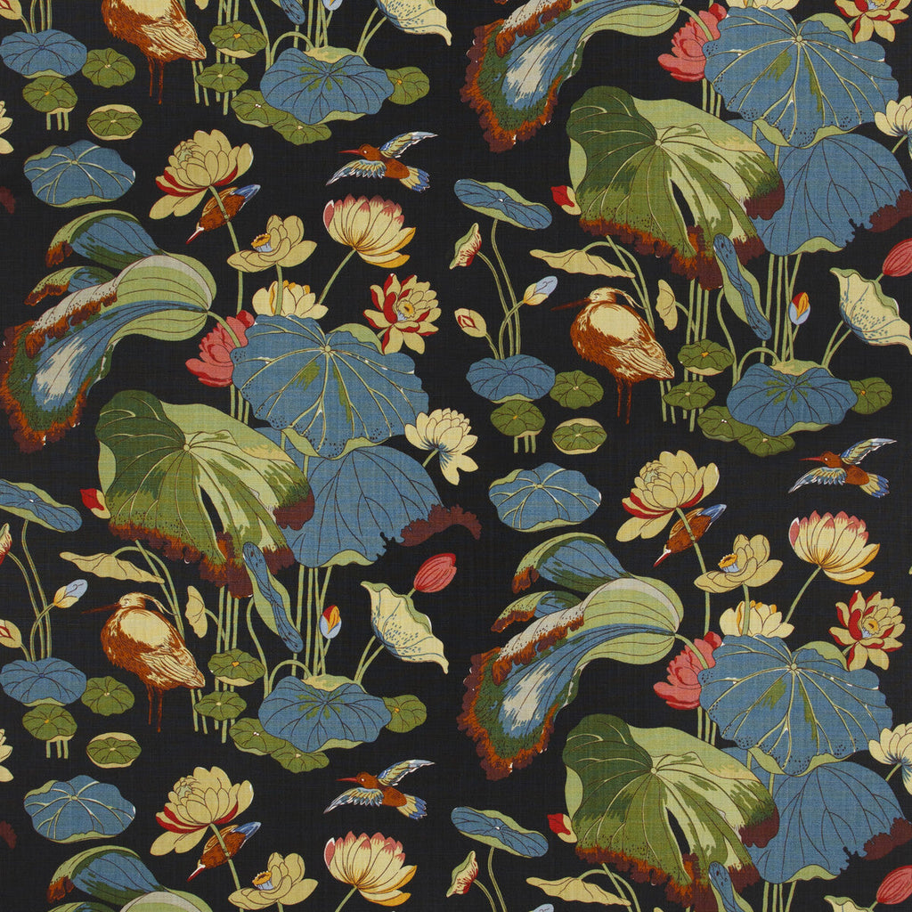 Samples and Purchasing available for Nympheus - Linen - Teal/Green  By G P & J Baker | Perennia |  Multipurpose Print at Designer Wallcoverings and Fabrics