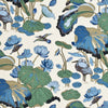 Samples and Purchasing available for Nympheus - Linen - Aqua/Teal  By G P & J Baker | Perennia |  Multipurpose Print at Designer Wallcoverings and Fabrics