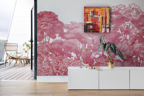 Bellewood - Crimson Toile | Rebel Walls