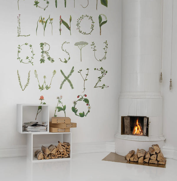 ABC for the Spelling Bee in Swedish - Multicolor | Rebel Walls