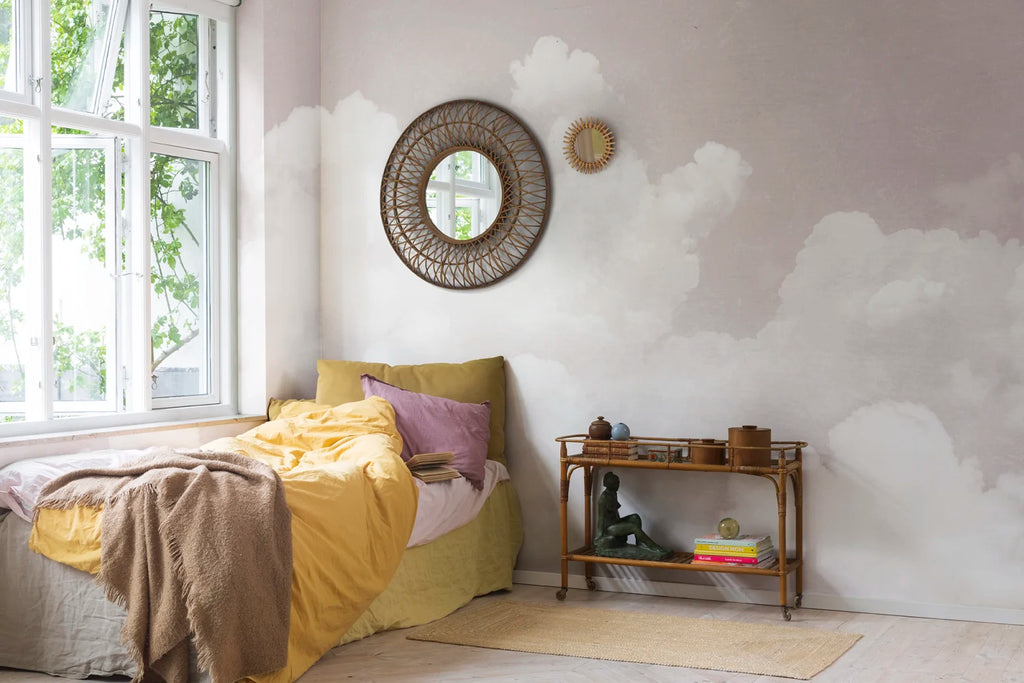 Cuddle Clouds, Pink Wallcoverings