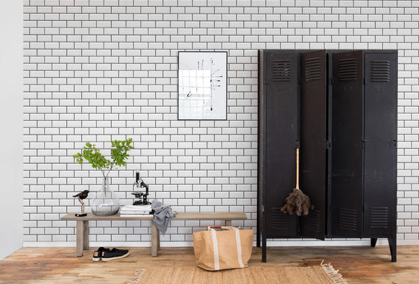 Bistro Tiles - White | Rebel Walls