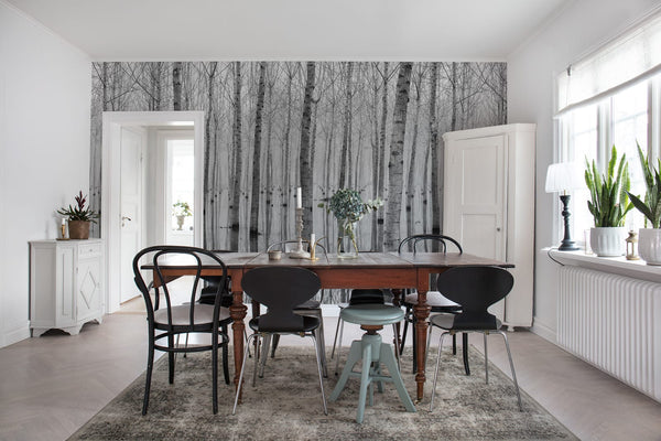 Birch Echo - Stark White | Rebel Walls