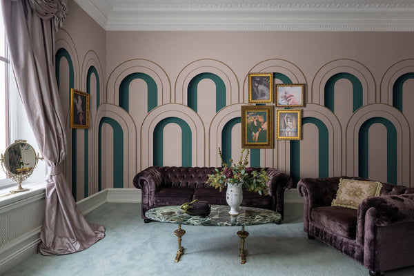 Arch Deco - Dusty Mauve | Rebel Walls