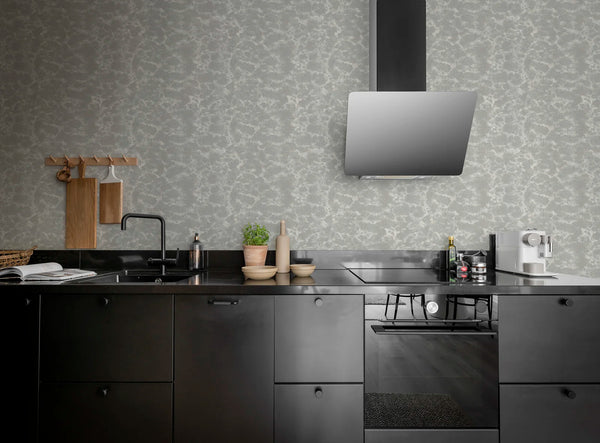 Flow Mini Shallow Grey Wallcoverings | Rebel Walls