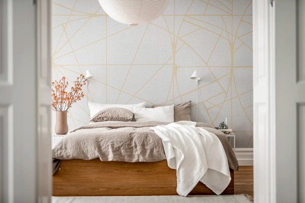 Facet, Gold Wallcoverings | Rebel Walls