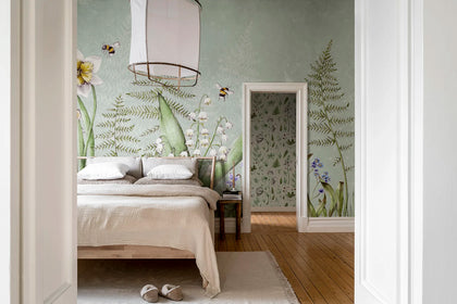 Bumblebee, Green | Rebel Walls
