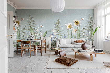 Bumblebee, Light blue | Rebel Walls