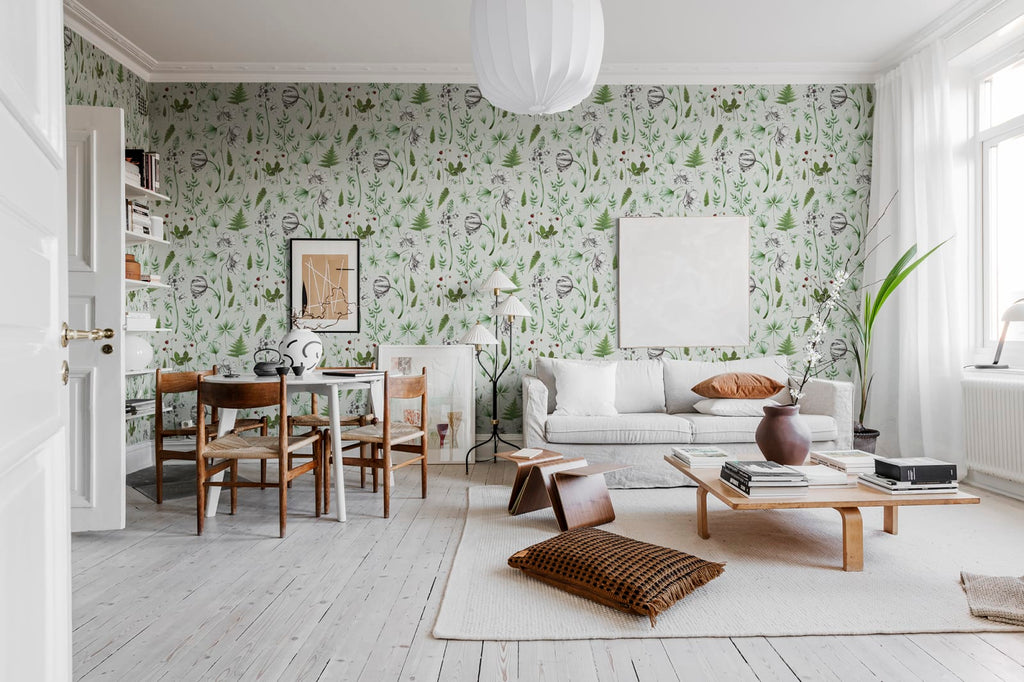 Botanical Green Wallcoverings