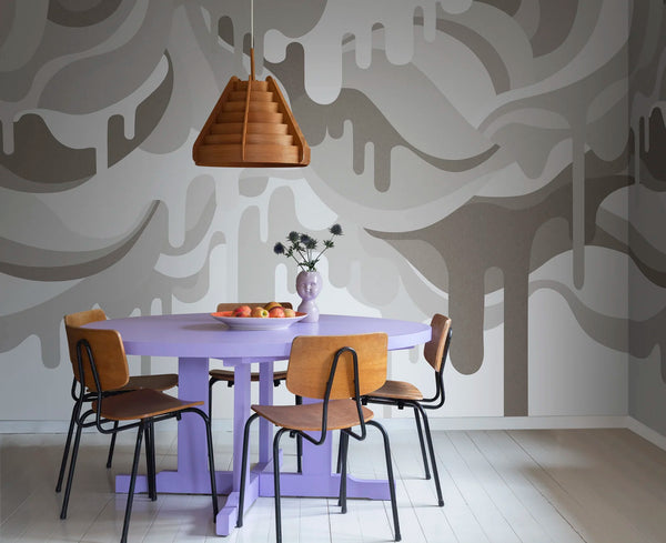 Dripping Ice Cream Sand - Warm Taupe | Rebel Walls