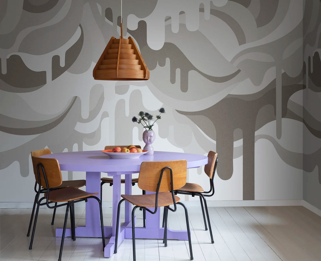 Dripping Ice Cream Sand Wallcoverings