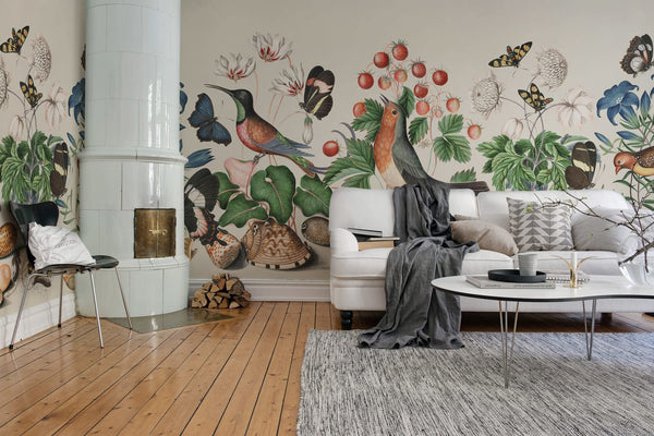 Flora and Fauna, Color Wallcoverings | Rebel Walls