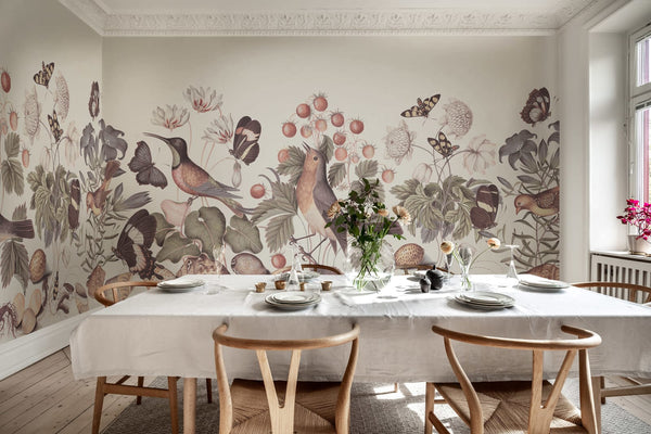 Flora and Fauna, Dust Wallcoverings | Rebel Walls