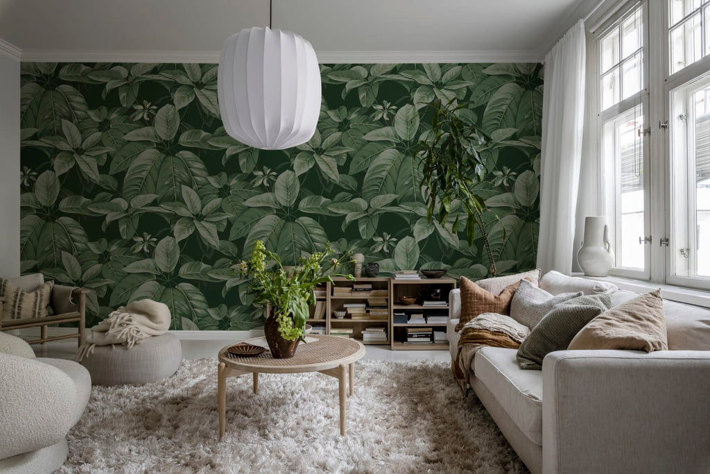 Chestnut, Green Wallcoverings