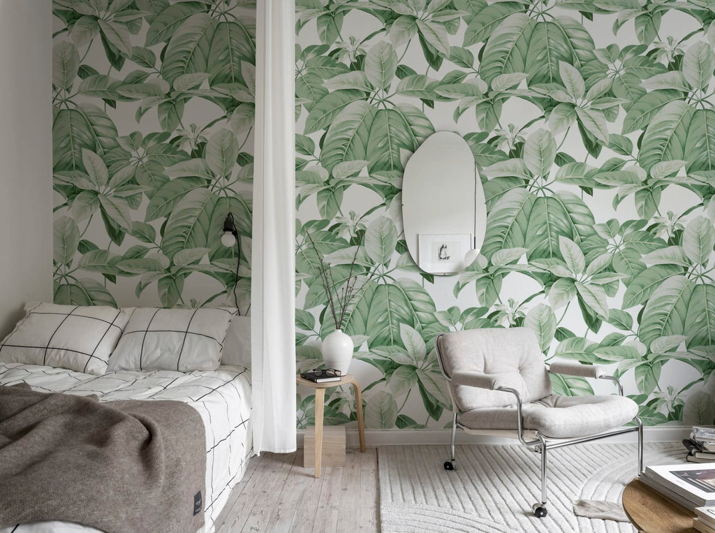 Chestnut, White Wallcoverings
