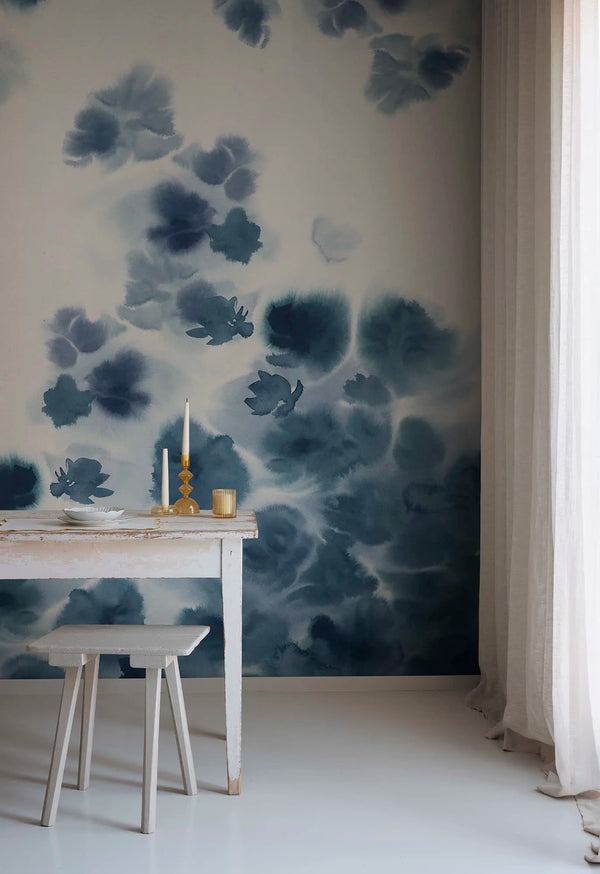 Faded Dreams, Blue Wallcoverings | Rebel Walls