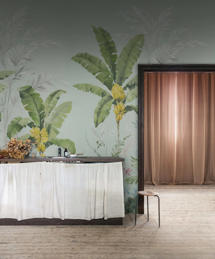 Banana Tree Jungle, Light Blue