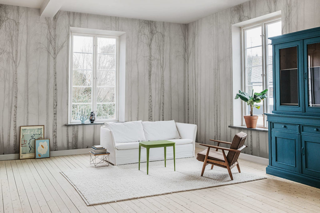Birch Fog, White