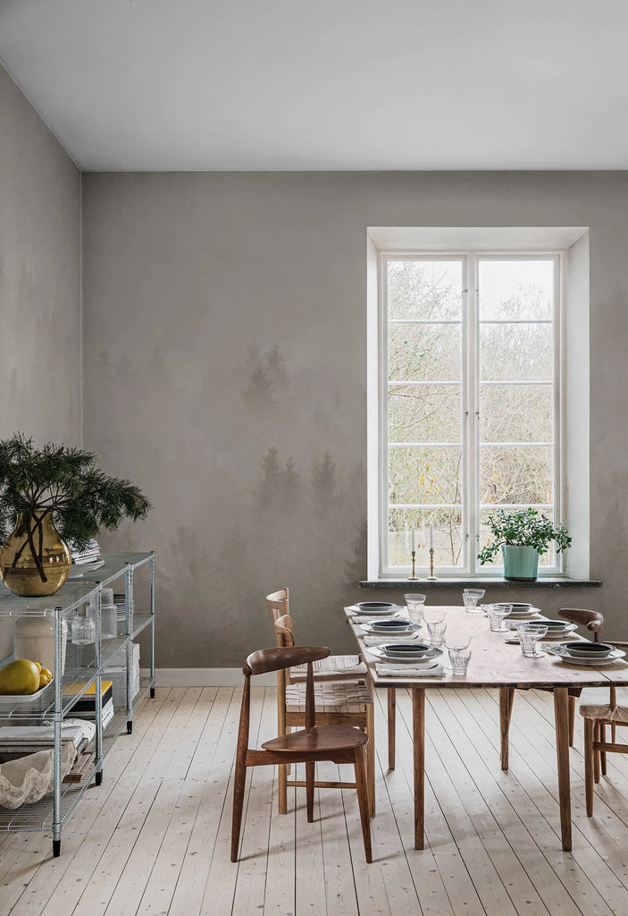 Cloudy Forest, Beige Wallcoverings