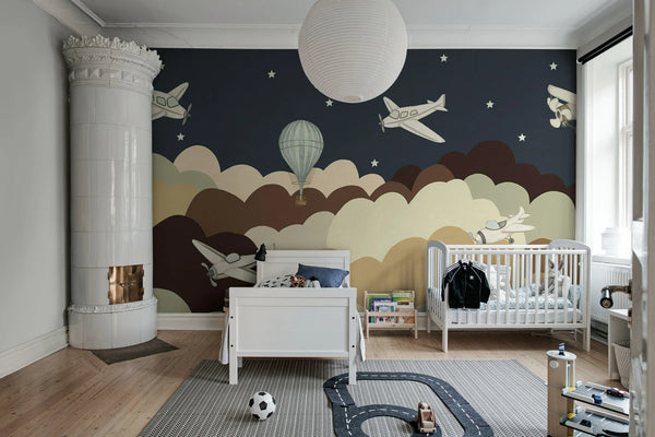 Fly Away, Brown Wallcoverings | Rebel Walls