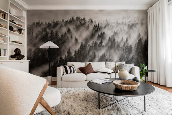 Foggy Forest Wallcoverings | Rebel Walls