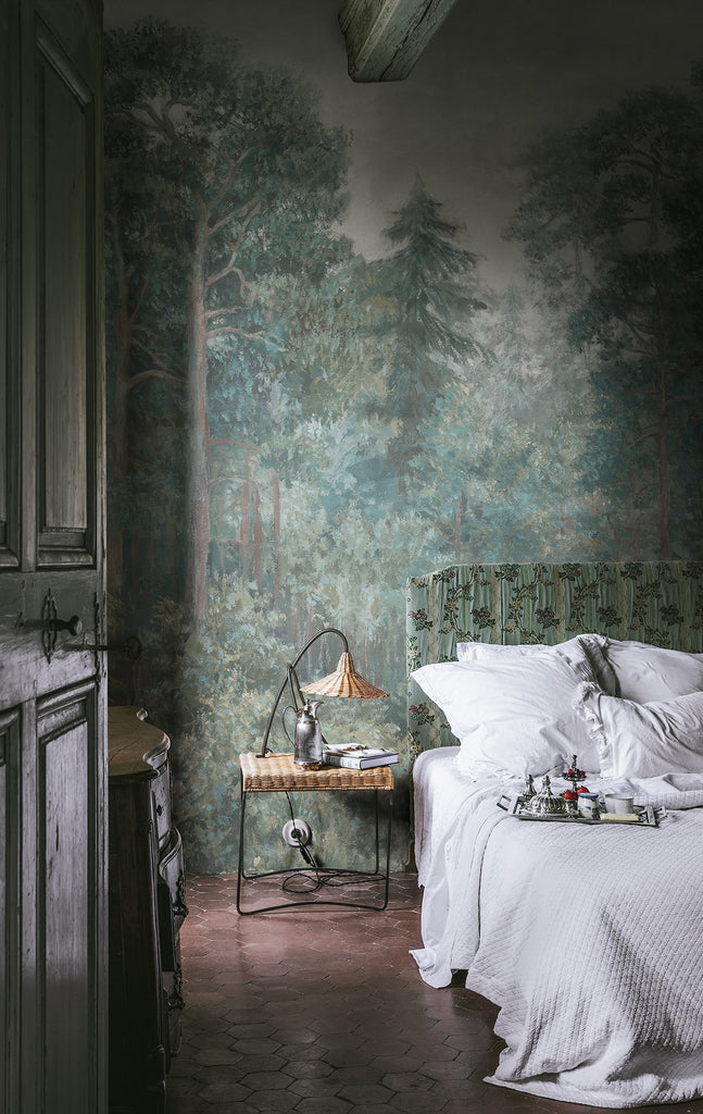 Green Wood, Emerald Wallcoverings