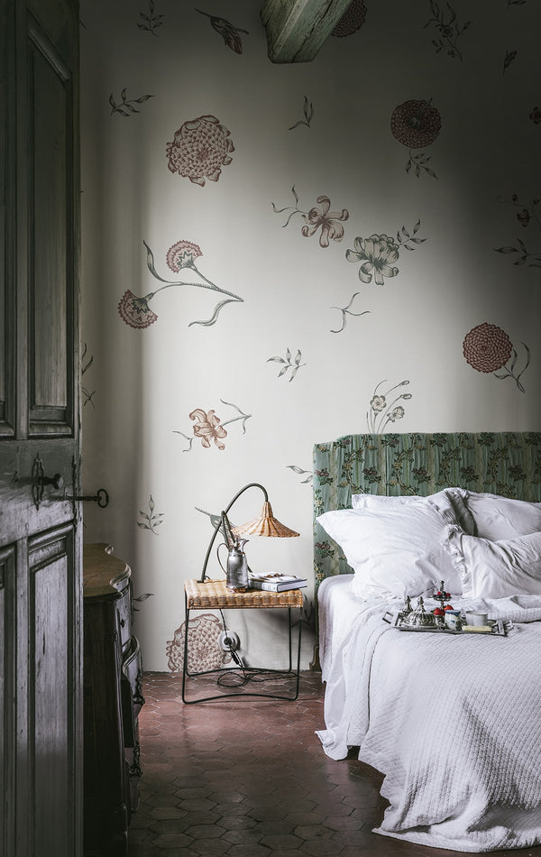 Flower Fall, Pearl Wallcoverings | Rebel Walls