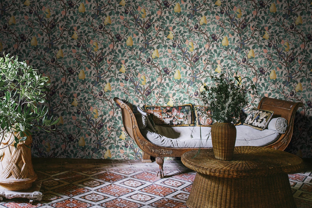 Fruit Garden, Colorful Wallcoverings