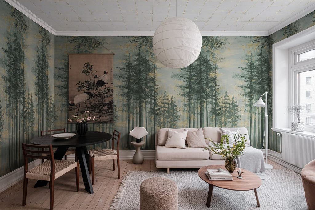 Daybreak, Green Wallcoverings