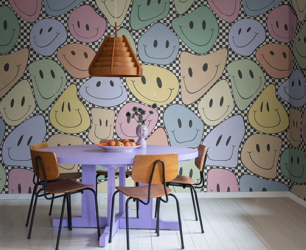 Happy Rebel, Colorful Chess Wallcoverings