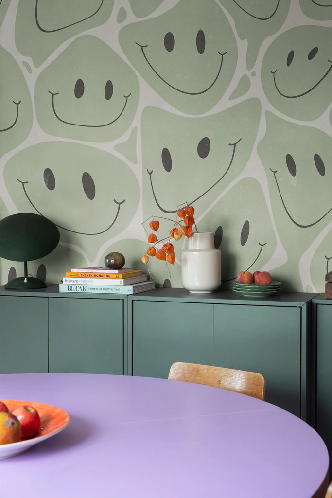 Happy Rebel, Green Wallcoverings