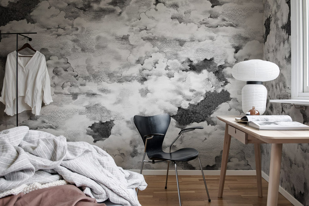 Chubby Clouds, Graphite Wallcoverings