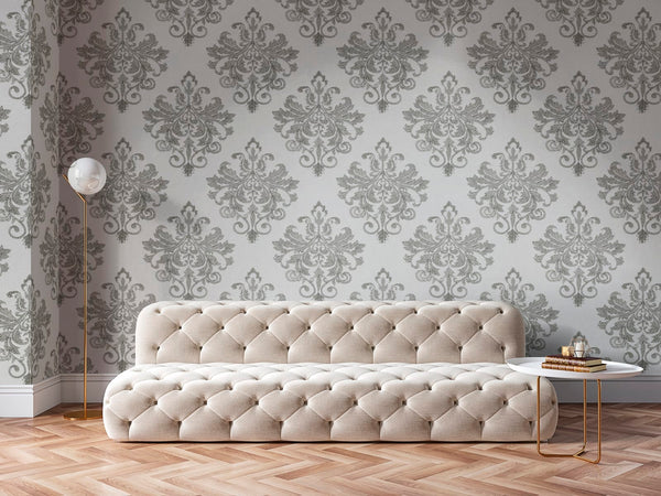 Baroque Pearl - White | Rebel Walls