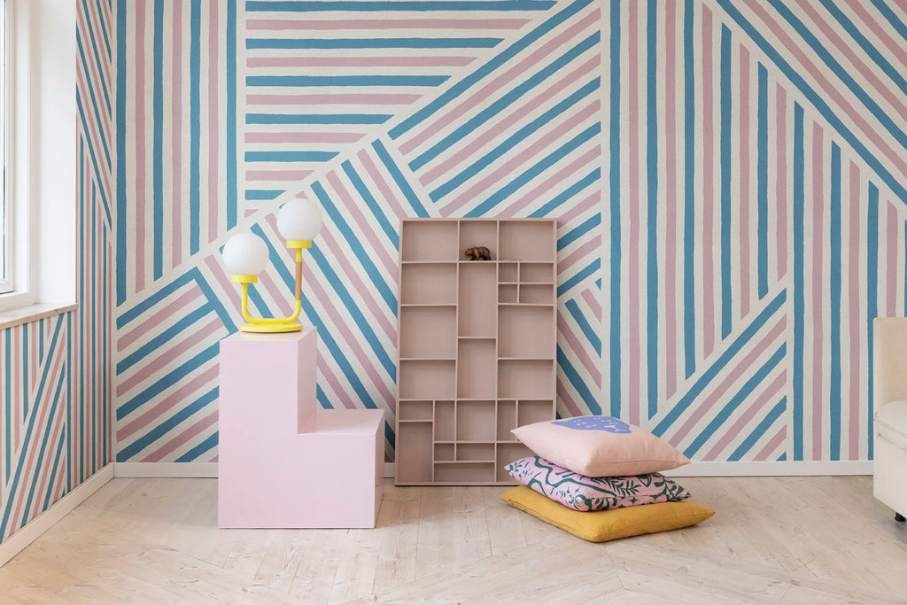 Different Directions, Pink &amp; Blue Wallcoverings