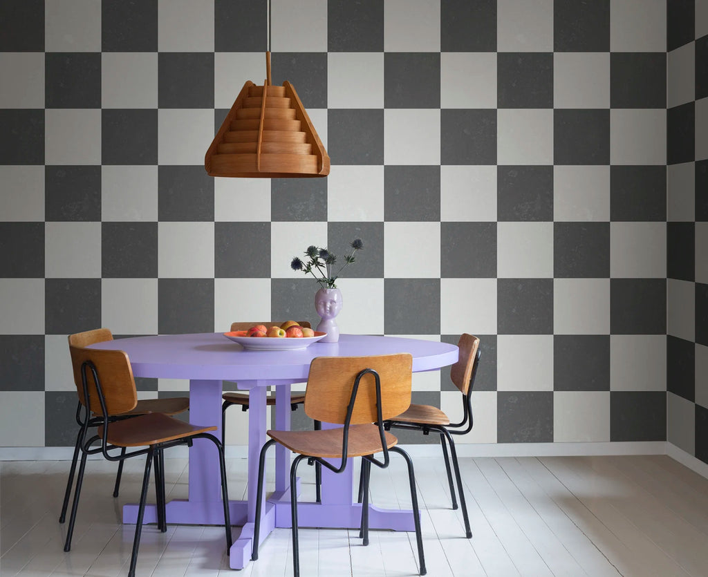 Chess, Black &amp; White Wallcoverings