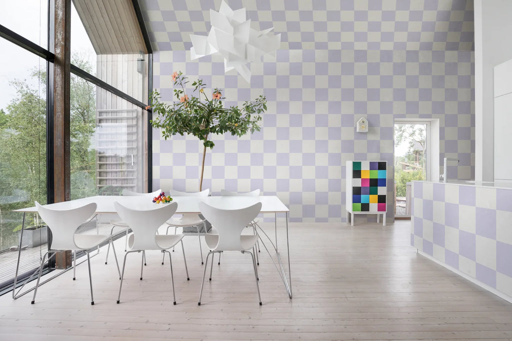 Chess, Lilac Wallcoverings