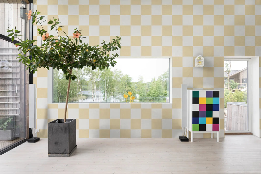Chess, Yellow Wallcoverings
