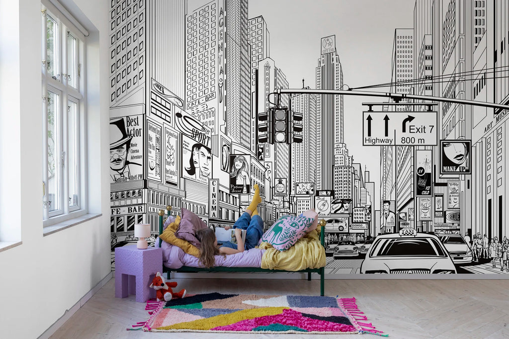Cartoon City Kids Wallcoverings