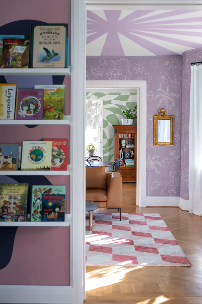 Doodle, Lilac Wallcoverings