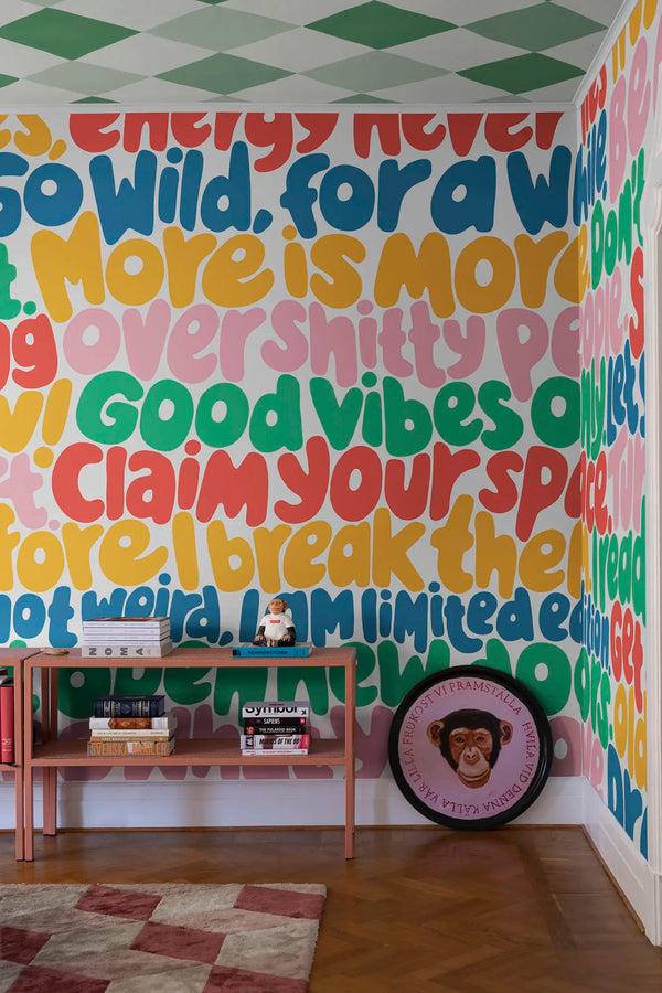 Blah Blah Blah - Rainbow | Rebel Walls