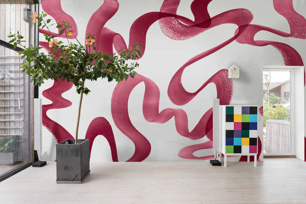 Waves Magenta | Rebel Walls