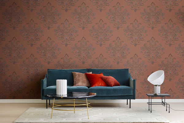 Baroque Pearl - Red | Rebel Walls