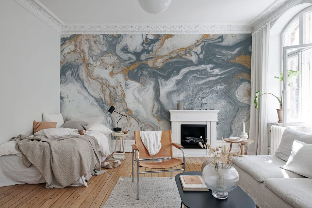 Gray Agate Wallcoverings