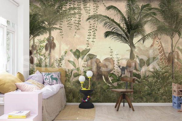 Jungle Life Beige | Rebel Walls