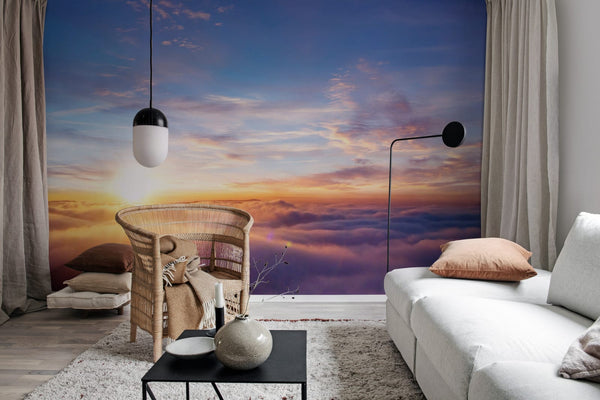 Colorful Sunset - Golden Orange | Rebel Walls