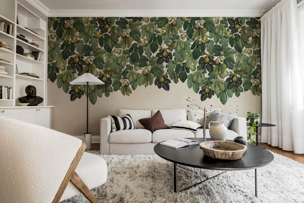 Dangling Figs, Green Wallcoverings
