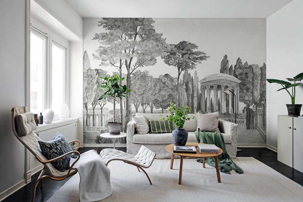 Chatsworth Park, Graphite Wallcoverings