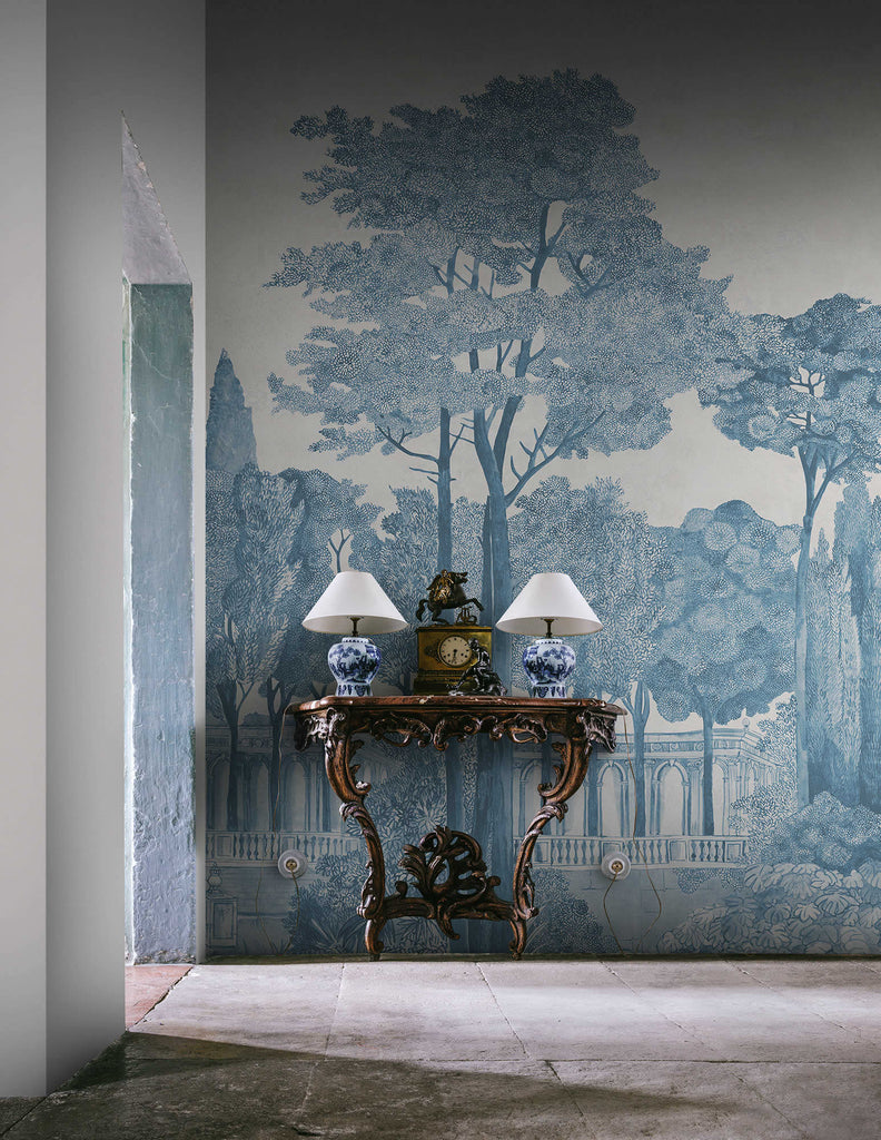Chatsworth Park, Blue Wallcoverings