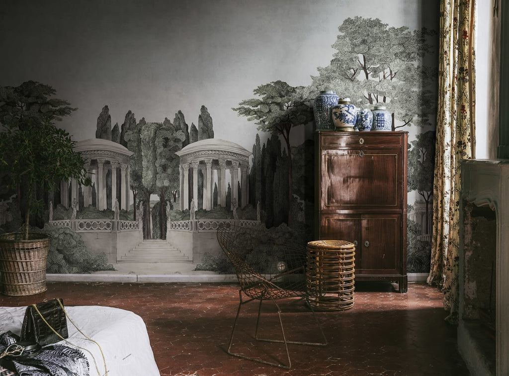 Chatsworth Park Mirrored, Day Wallcoverings